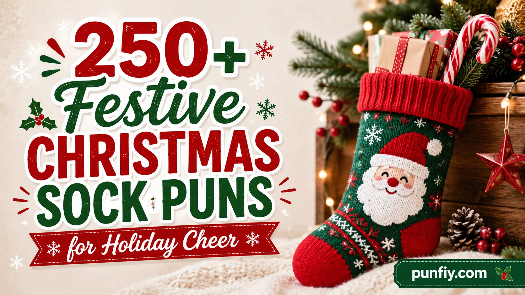 Festive Christmas Sock Puns